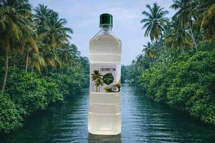 Athari Eathomozhy Tall Coconut Oil 1 Liter - Image 2